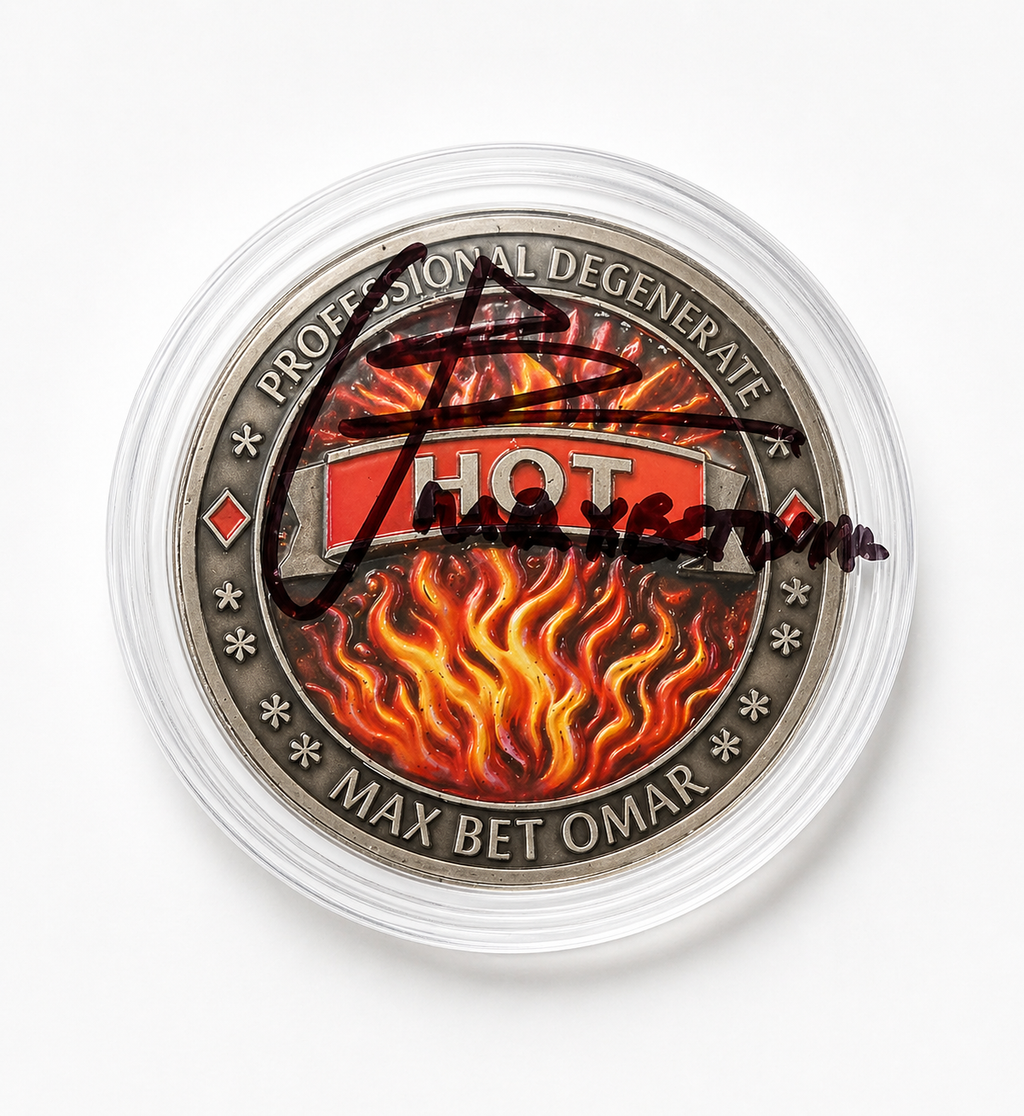 Limited Edition Autographed Hot or Not Collector's Coin